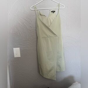 Women’s Lulu's Sage Green Asymmetrical Dress, NWT, medium